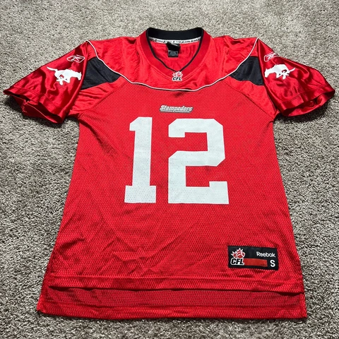 Reebok Calgary Stampeders CFL Football red mesh jersey Small Taylor Rare Mens Cover