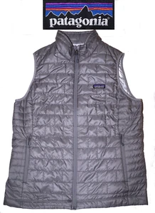 Patagonia Nano Puff Vest Jacket Women's sz XL Puffer Insulated Lightweight Grey - Picture 1 of 12