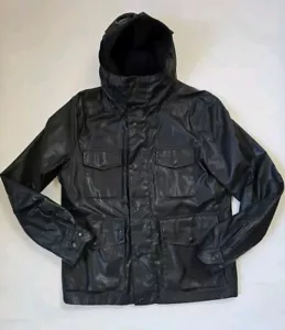 CP Company Black Oil Skin Goggle Jacket Size 52 UK L - Picture 1 of 11
