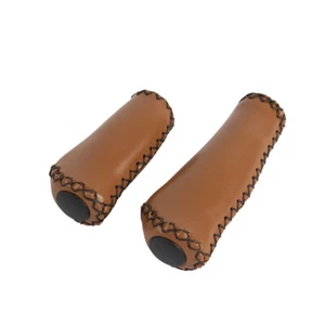 Empuñaduras KRATON SHIFTER MARRÓN de cuero sintético para bicicletas híbridas Cruiser de 3/7 velocidades - Imagen 1 de 1