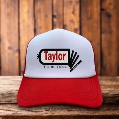 Gorra Taylor Ham Pork Roll New Jersey Para Hombres Camionero Roja Snapback Retro Logo Foto 1 de 4