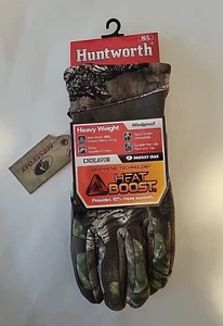 Huntworth Men’s Endeavor Heat Boost Windproof Hunting Glove Sz M/L Mossy Oak DNA - Picture 1 of 2