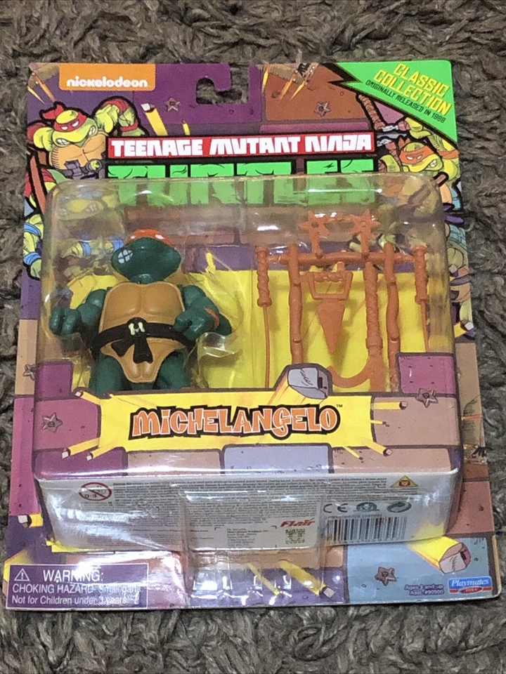 TMNT Michelangelo Teenage Mutant Ninja Turtles Figure Classic Collection B011