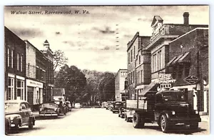 Ravenswood West Virginia Walnut Street Autos Postkarte B857 - Bild 1 von 2