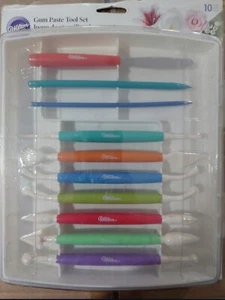 New Never opened Gum Paste Tool Set Fondant in Storage Case Wilton industries - Picture 1 of 2