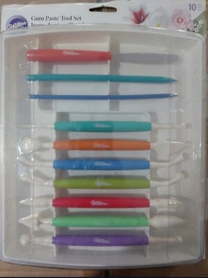 New Never opened Gum Paste Tool Set Fondant in Storage Case  Wilton industries - Image 1 of 2