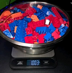 LEGO ladrillos por la LB-1lb azul rojo naranja Bric 1x2 a 1x8-2x2 a 2x10 lavado - Imagen 1 de 2