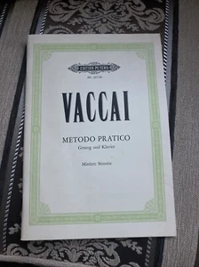 Vaccai, Metodo Pratico Gesang u. Klavier,Mittlere Stimme EditionPeters Nr.2073 b - Bild 1 von 3