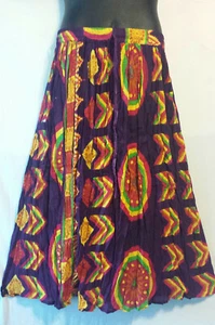 Women Elastic waist long Skirt Gypsy Maxi Hippie Free Size P# 14 - Picture 1 of 12