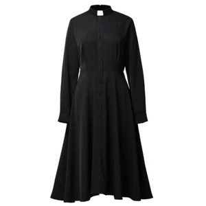 FAD-4U A Line Church Dresses for Women Long Sleeve Rows Buttons Decor Clergy... - Picture 1 of 5