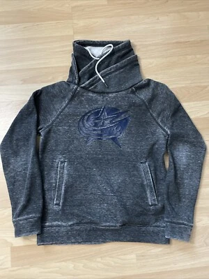 Pulôver feminino Columbus Blue Jackets moletom pequeno toque por Alyssa Milano - Imagem 1 de 4