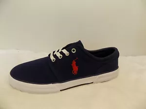 ZAPATOS POLO RALPH LAUREN FAXON X LOW TOP HOMBRE COLOR AZUL MARINO TALLA 11D NUEVOS EN CAJA - Imagen 1 de 5