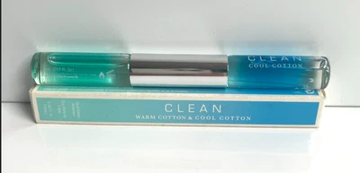 Algodão quente limpo e algodão fresco perfume rollerball duplo 0,34 oz novo na caixa - Imagem 1 de 2
