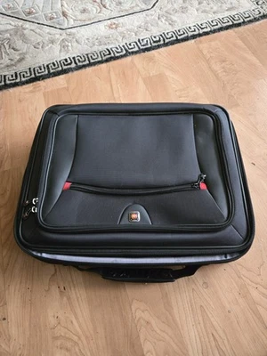 Maletín de transporte para computadora portátil Swiss Army, bolsa de mensajero negra Foto 1 de 4