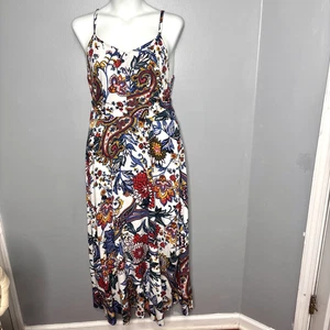 Maxi Vestido MSK Para Mujer XL Floral Cachemira Atado Vacaciones Playa Crucero Resort - Imagen 1 de 8