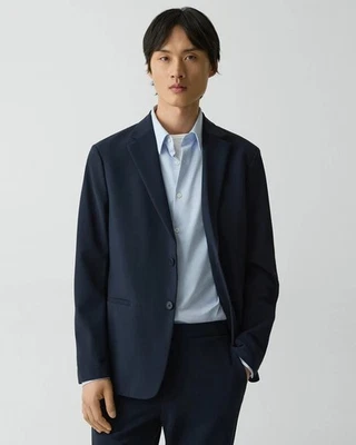 Theory Clinton Blazer Men's 44 in Precision Ponte Navy Blue Performance EUC  - Image 1 of 4