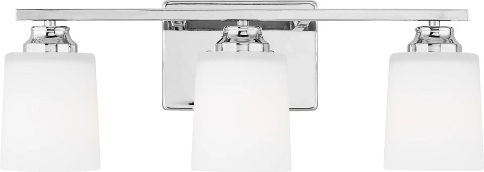 Generation Lighting 4428903-05 Franport 3 Light 21 inch Chrome Wall Bath Fixt... - Image 1 of 1
