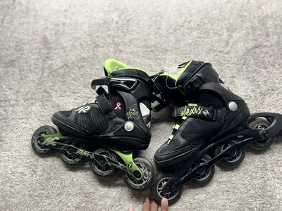 Alexis Boa Women’s In-Line ￼ Racing  Skates Neon Green And Black women’s size 8 - Image 1 of 4