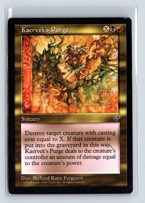 (3x) KAERVEK'S PURGE – MTG Magic the Gathering Card – Mirage – Uncommon - Image 1 of 4