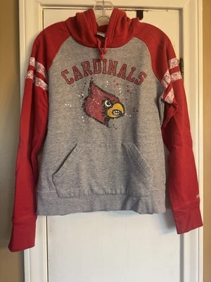 SOFFE Junior Grande UofL Louisville Cardinals Sudadera Roja Gris Manga Larga Foto 1 de 4