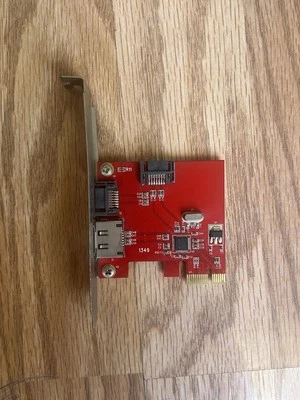 SATA PCIe Card 2 Port PCIe SATA Expansion Card with 1 Port eSATA - Image 1 of 4