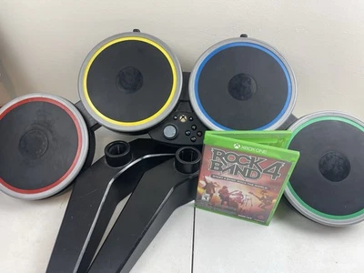 Беспроводная барабанная установка и педаль Rock Band 4 Harmonix Xbox One протестированы + игра - Изображение 1 из 4