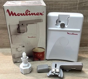Vintage 1970’s Moulinex Electric Can Opener & Knife Sharpener With Box (White) - Picture 1 of 24