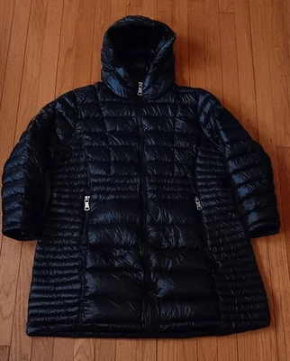 Calvin Klein Premium Down Jacket Women's 2XL Black Lightweight Hooded Packable - Image 1 of 4