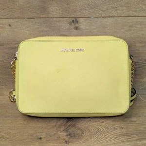 Michael Kors Umhängetasche Jet Set East West Saffiano Leder Neon Gelb - Bild 1 von 15