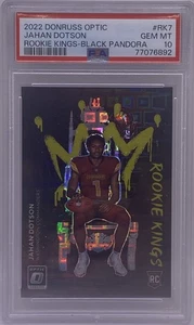2022 Donruss Optic Jahon Dotson Rookie Kings Black Pandora #/25 PSA 10 Case Hit - Picture 1 of 3