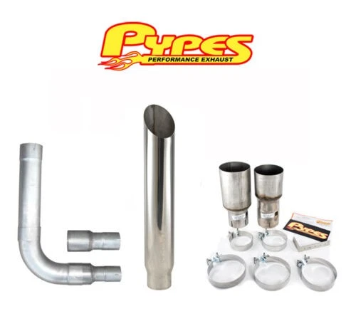 Kit de pilas de escape de acero inoxidable diésel Dodge RAM 2500 3500 7" corte inglete Foto 1 de 2