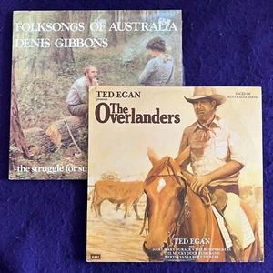 TED EGAN The Overlanders LP EMI Australia Import Aussie Folk OZ + Denis Gibbons - Picture 1 of 8