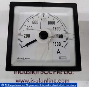Crompton M243-05B-G-LA-AE-C7 Analog AC Ammeter 0/1600 A M24305BGLAAEC7 TE Tyco - Picture 1 of 14