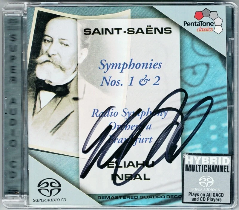 SACD Eliahu INBAL Signiert SAINT-SAENS Symphony No.1 & 2 Sinfonie Super Audio CD - Bild 1 von 1