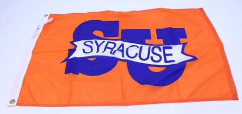 Syracuse University Flag Dura-Lite 2'x3' VTG NOS New SU Made USA NCAA 90s Dettra Cover