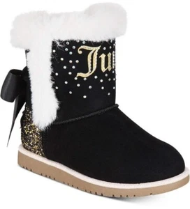 Juicy Couture BLACK Little Girls Claremont Cozy Boot, US 3M - Picture 1 of 4