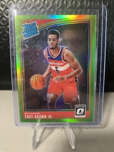 Troy Brown Jr 2017-18 Panini Donruss Optic Rated Rookie Lime Green /149 #192 RC - Picture 1 of 2