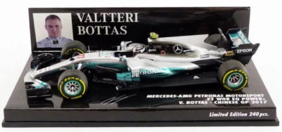Minichamps Mercedes W08 Chinese GP 2017 - Valtteri Bottas 2017 1/43 Scale - Image 1 of 4