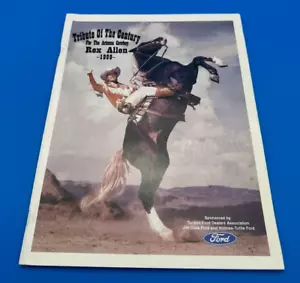 1999 Rex Allen Days Willcox Arizona Commemorative Event Program 54 pages - Picture 1 of 4