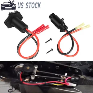 Female Trolling Motor Plug/Receptacle Set for Marine Boat 4365-6 Male & 14366-6 - Foto 1 di 9