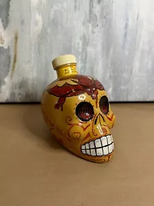Kah Tequila bemalt Day Of The Dead Totenkopf Flasche Red Devil LEER 750 ml AP - Bild 1 von 5