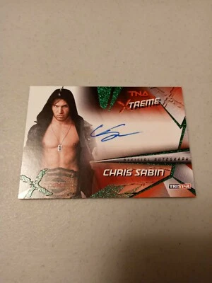 Chris Sabin 2010 TNA XTREME TRISTAR AUTÓGRAFO AUTOMÁTICO/25 AEW WWE Foto 1 de 2