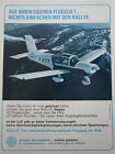 9/1973 PUB AEROSPATIALE SOCATA AVION RALLYE AIRCRAFT F-BTIT FLUGZEUG GERMAN AD