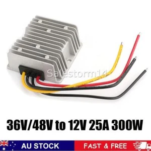 WaterProof 36V/48V to 12V 25A 300W Step Down DC/DC Power Converter Regulator OZ - Picture 1 of 10