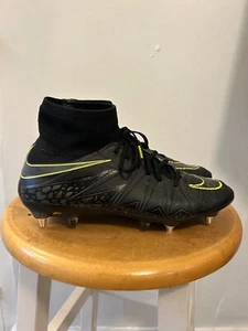 Nike Hypervenom Phantom 2 Elite SG Soccer Cleats Size 9 Black - Picture 1 of 8