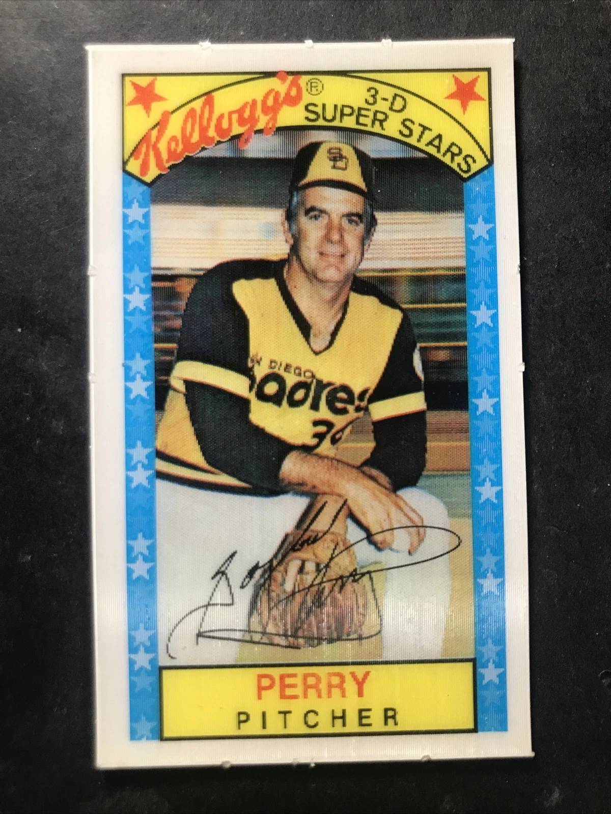 Gaylord Perry 1979 Kelloggs 3-D SUPER STARS SP SHARP PADRES HIGHER GRADE