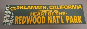 Adesivo paraurti vintage visita Klamath CA Highway 101 sequoia Nat'l Park nuovo grumo - Foto 1 di 7