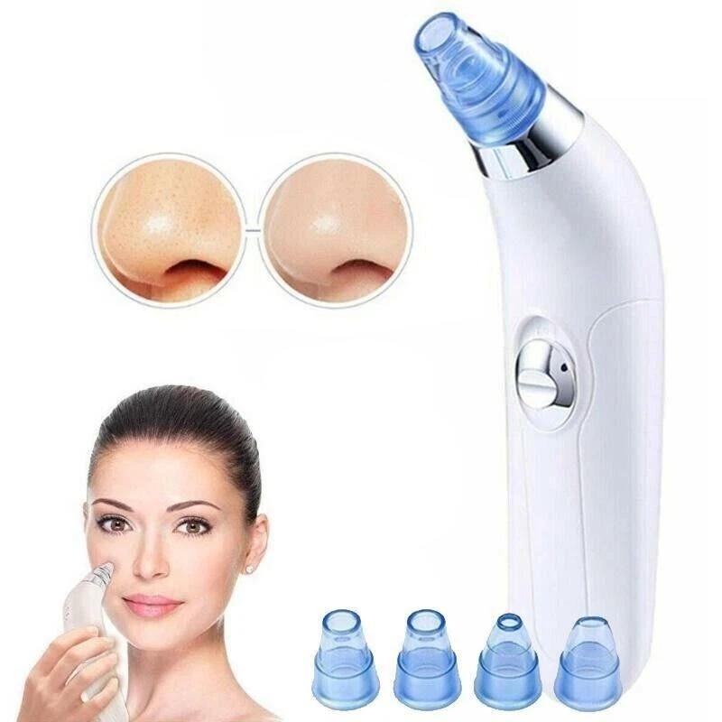 PS STORE Aspira Aspiratore Rimuovi Punti Neri Viso Pulizia Viso Faccia Con 4 Testine