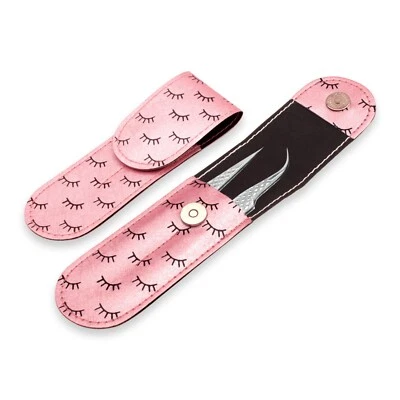 exclusives Wimpern Kosmetik Beauty Pinzetten Set mit stylischem Etui rose silber - Bild 1 von 4