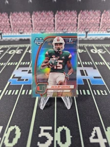 Jacolby George 2024 Bowman Chrome U Aqua Refractor /299 UM (076) - Picture 1 of 2